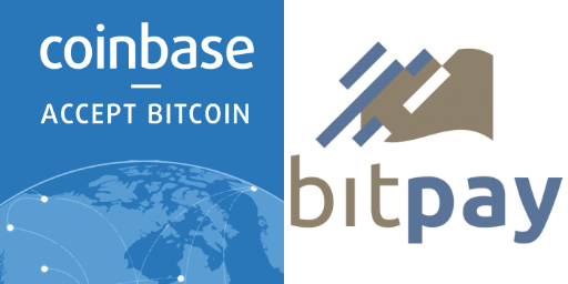 bitpay coinbase logos