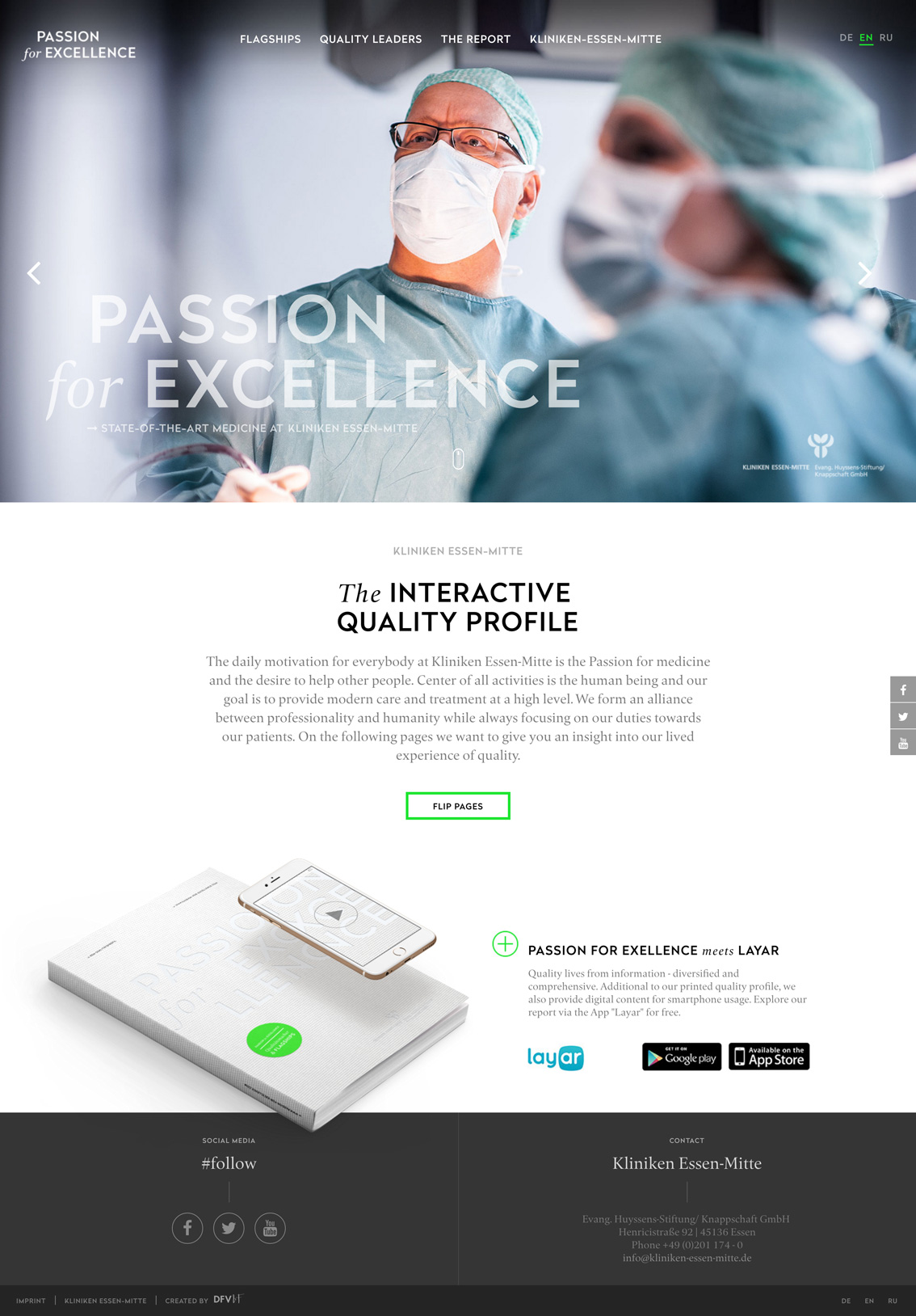 Medical Web Design - Passion for Excellence - Inspiration