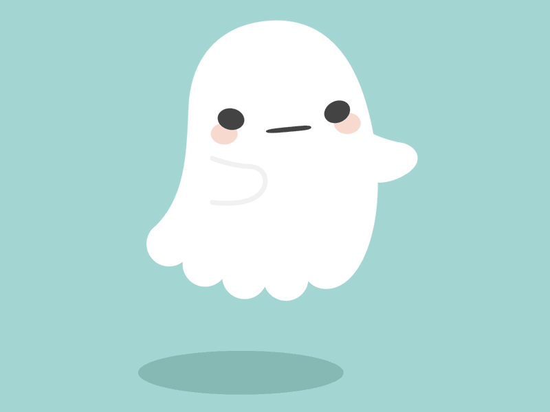 Floating Ghost Button Web Design