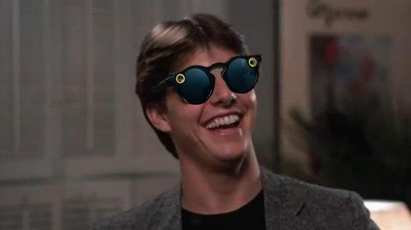 Tom Cruise in Snapchat Spectacles