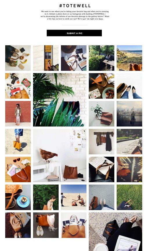 madewell totewell hashtag campaign on instagram