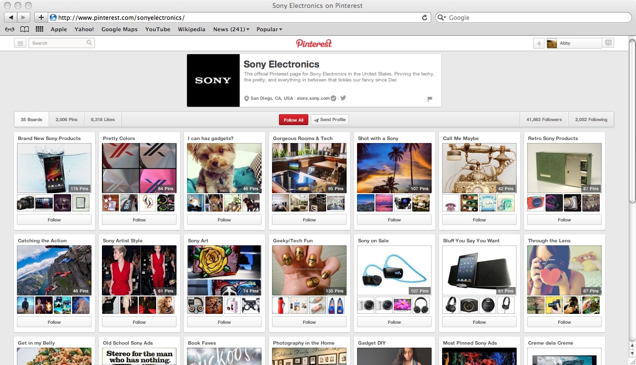 Pinterest Profile for Business